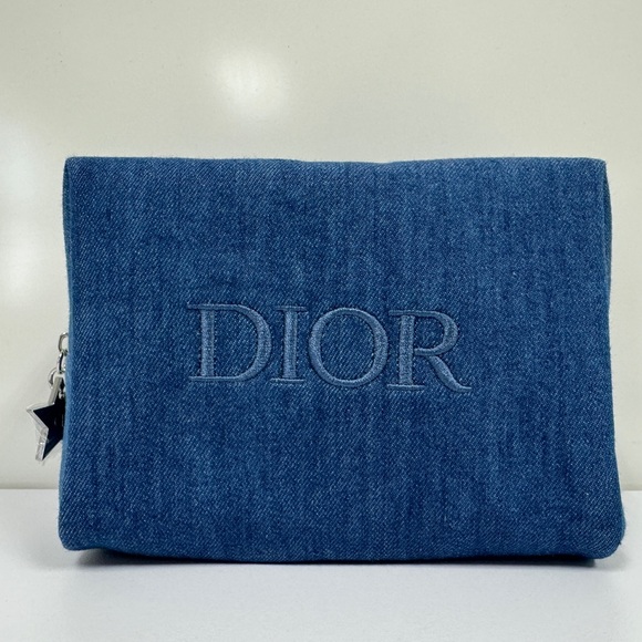 Dior Denim Vanity Cosmetic Bag - Picture 2 of 10